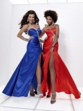 Sexy Prom Gown Royal/Red Beaded Sheath Sweetheart