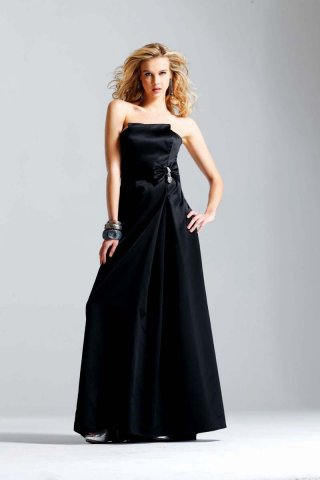 Kate Winslet Black Strapless Celebrity Evening Dress