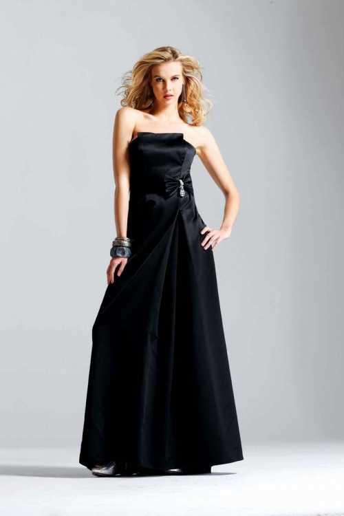 Kate Winslet Black Strapless Celebrity Evening Dress
