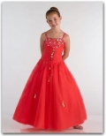 Juniors Red Ball Flower Girl Dresses - Style 1391003