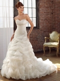Ablaze Floor Length A-Line Sweetheart Low Back Sweep Train With Applique,Bandage Wedding Dresses WDresses00726