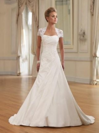 sweetheart beading embroidery lace taffeta bridal gown