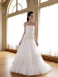 beading flower decoration tulle lace taffeta bridal gown