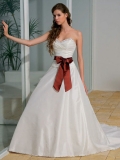 2011 Princess Sweetheart Sash Cheap Customer-Made Design Wedding Dress New Style