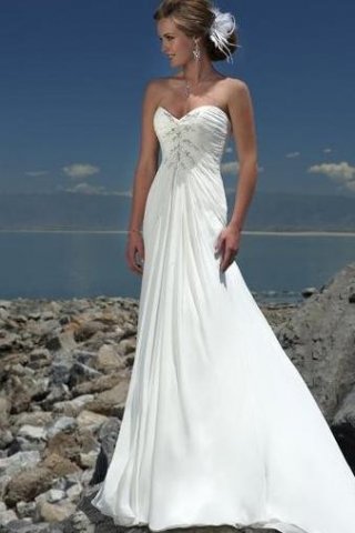 Empire Sweetheart Chapel Chiffon Bridal Gown