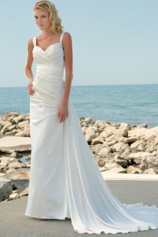 Empire Sweetheart Chapel Chiffon Bridal Gown