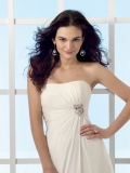 A-Line Strapless Floor Length d