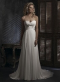 Ivory Sweetheart Neckline Empire Waist Lace Chiffon Wedding Dress (BOTS0701)