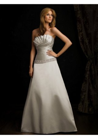 Satin-back Taffeta Strapless ball gown Wedding Dress (BOTS1217) Satin-back Taffeta Strapless ball gown Wedding Dress (BOTS1217)