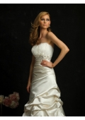 Satin-back Taffeta Strapless slim A-line Wedding Dress (BOTS1221)