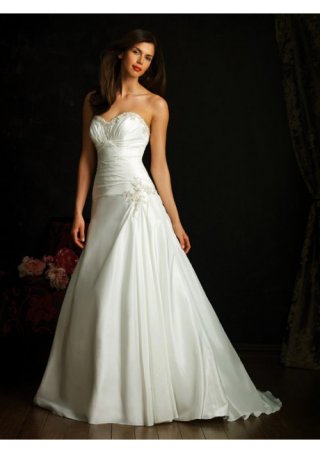 Rich Taffeta Strapless Sweetheart ball gown Wedding Dresses (BOTS1225)