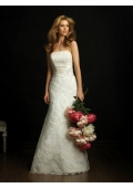 Satin-back and Taffeta Strapless chapel train Wedding Dresses (BOTS1227)