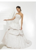 Silk-like Taffeta Strapless The ball gown Wedding Dresses (BOTS1249)