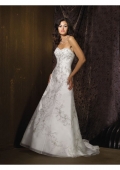 Crystal Organza Sweetheart A-line Wedding Dress (BOTS1259)