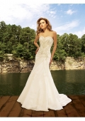 Rich Taffeta sweetheart strapless Chapel train Wedding Dress (BOTS1269)