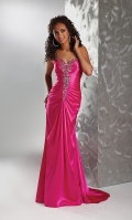 Strapless Rouched Dress V23