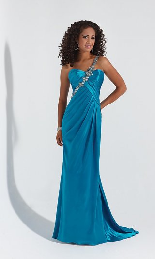 Elegant One Shoulder Dress V149