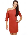 Lamixx Off the Shoulder Orange Dress