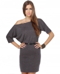 Lamixx Off the Shoulder Grey Dress