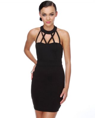 No Holds Barred Black Dress