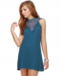 Plungecake Lace Blue Dress