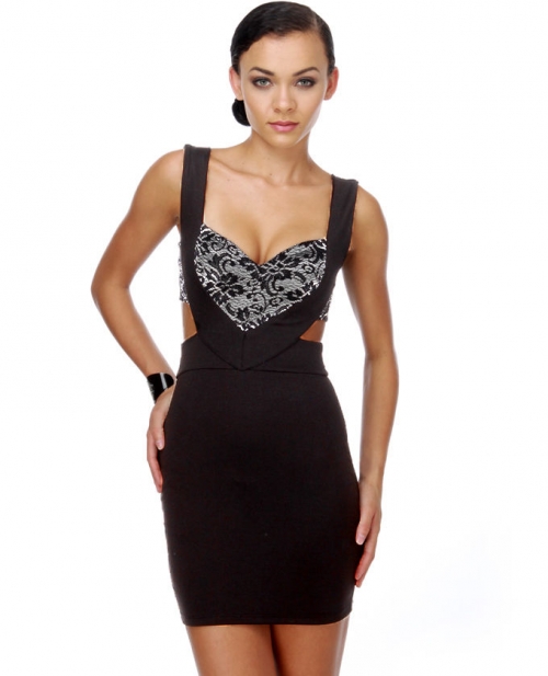 Boom Box Black Dress