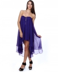 Blaque Label Aeriform Strapless Blue Dress