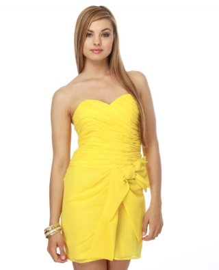 You Are So Bow-tiful Yellow Dress