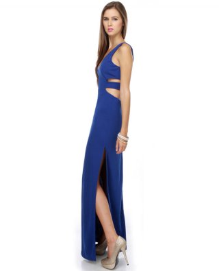 Jessica Rabbit's Closet Blue Maxi Dress