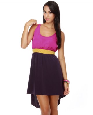 Blockbuster Color Block Dress