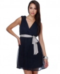 Rosetta Throne Navy Blue Dress