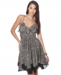 Sylvester in Love Grey Animal Print Dress