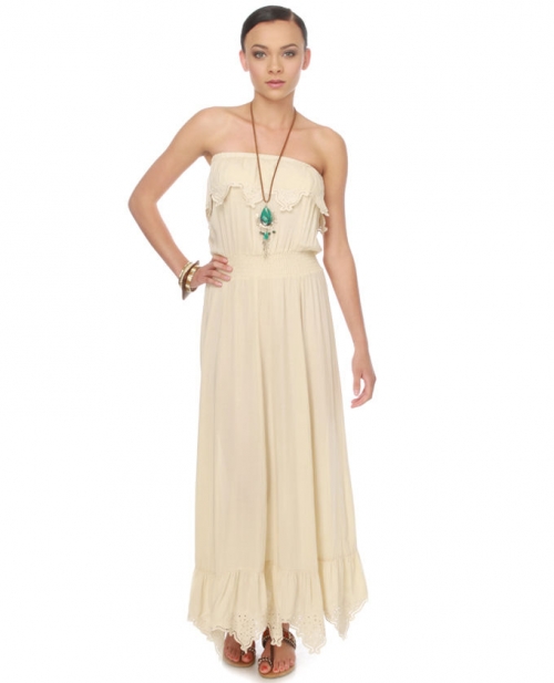 Aryn K Land of the Fey Strapless Maxi Dress