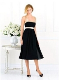 A-Line Spaghetti Straps Knee-length Train Tulle Evening Dress