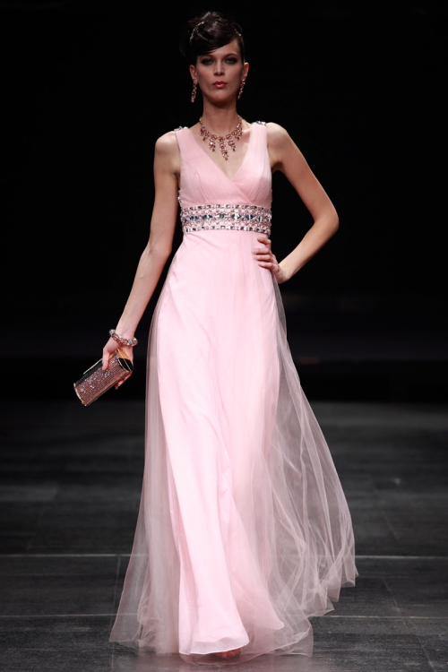 Pink Fashion Evening Dresses Bridesmaid Dresses