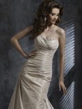 Extraordinarily Floor Length A-Line Sweetheart Low Back Sweep Train With Sequins,Bandage Wedding Dresses WDresses00953