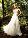 Fantastic Floor Length A Line Spaghetti Straps Zipper With Embroidery Wedding Dresses