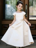 White Satin Bridal Communion Gown