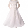 White Satin A-line Dress