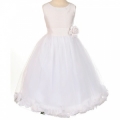 White Rose Petal Dress