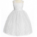 White Incandescent Beaded Dress