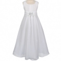 White Long Chiffon Gown