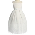 White Sweetheart Communion Flower Girl Dress