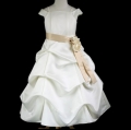 Ivory Satin Pick Up Dress