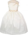 Ivory Braided Summer Flower Girl Dress