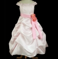 Pink Satin Pick Up Dress
