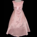 Pink Satin A-line Dress