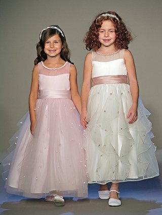 Colorful Fairy Sleeveless volume tulle Sequin Sash Flower Girl Dress fashion Design