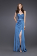 Grecian Inspired Strapless Evening Dress