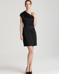 Elie Tahari Keaton Silk One Shoulder Dress
